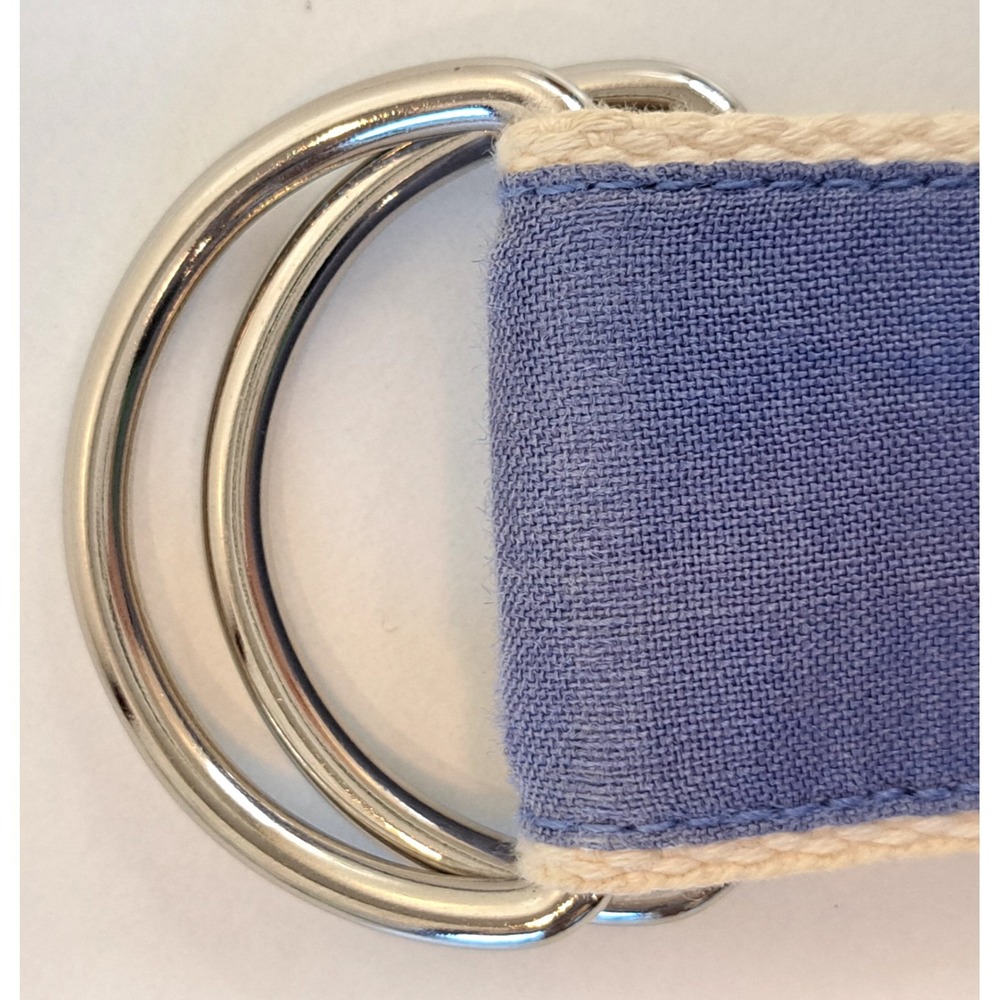 CJ Laing Embroidered Fish Basket D-Ring Belt Women's Small‎ Cotton Preppy Summer - Picture 5 of 8